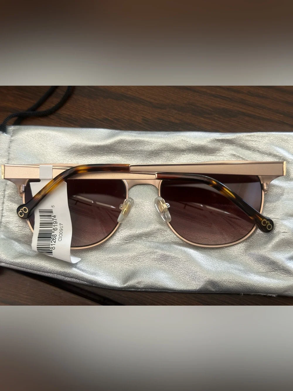 Vintage Sanford Hutton Colors In Optics Sunglasses CS196 GLD Gold NWT Pristine